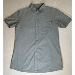 Mammut Outdoor Gray Short Sleeve Button Down Pocket Shirt Size Small